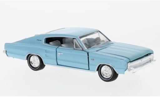 Dodge Charger 1/64 M2 Machines 383 metallico blu 1966 modellino in miniatura