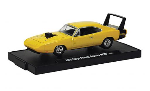 Dodge Charger 1/64 M2 Machines Daytona HEMI giallo 1969 voiture Drivers modellino in miniatura