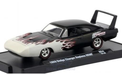 Dodge Charger Daytona 1/64 M2 Machines Daytona HEMI nero/Dekor 1969 modellino in miniatura