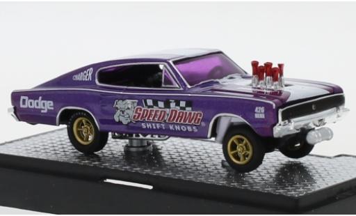 Dodge Charger 1/64 M2 Machines Gasser Speed Dawg 1966 modellino in miniatura