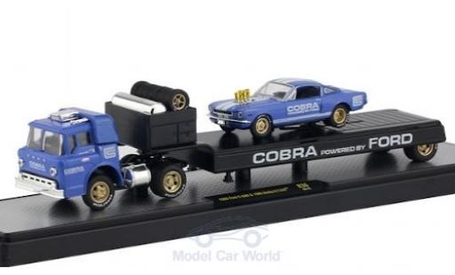 Ford C600 1/64 M2 Machines C-600 Cobra 1966 mit Shelby G.T. 350 modellino in miniatura