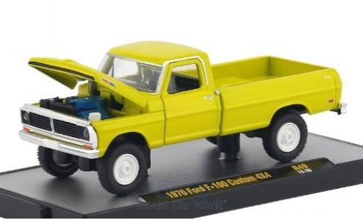 Ford F-1 1/64 M2 Machines 00 Custom 4x4 giallo 1970 modellino in miniatura