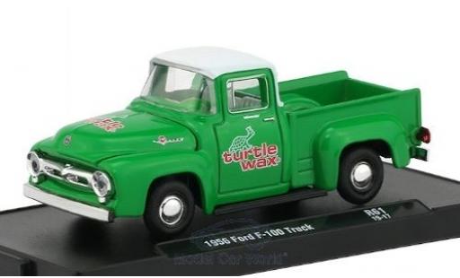 Ford F-1 1/64 M2 Machines 00 verde/bianco Turtle Wax 1956 modellino in miniatura