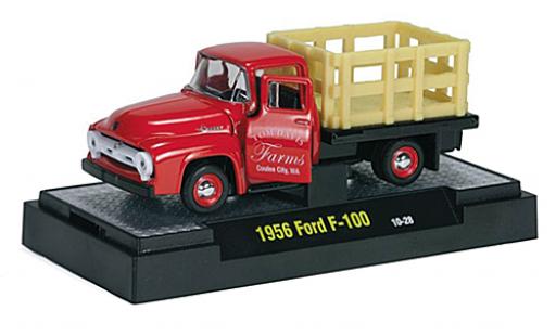 Ford F-1 1/64 M2 Machines 00 rosso Tom Davis Farms 1956 modellino in miniatura