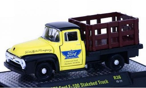 Ford F-1 1/64 M2 Machines 00 Stakebed Truck Motor Company 1956 voiture-Trucks Release 36 modellino in miniatura