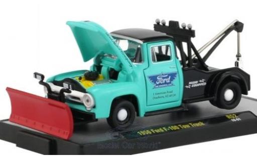 Ford F-1 1/64 M2 Machines 00 Tow Truck türkis/nero 1956 modellino in miniatura