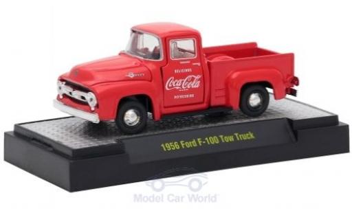 Ford F-1 1/64 M2 Machines 00 Tow Truck rosso Coca Cola 1956 modellino in miniatura