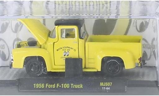 Ford F-1 1/64 M2 Machines 00 Truck giallo/nero Moon Equipment Co. 1956 modellino in miniatura