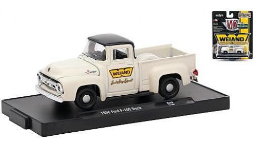 Ford F-1 1/64 M2 Machines 00 Truck bianco/nero Weiand 1956 modellino in miniatura