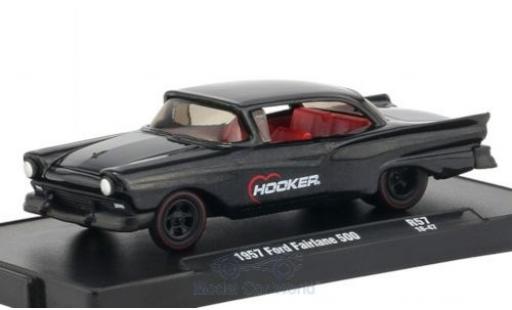 Ford Fairlane 1/64 M2 Machines 500 metallico anthrazit Hooker 1957 modellino in miniatura