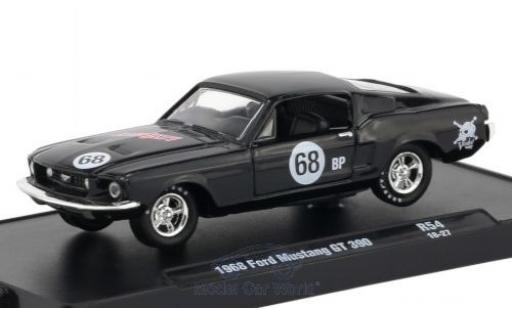 Ford Mustang GT 1/64 M2 Machines GT 390 nero 1968 modellino in miniatura