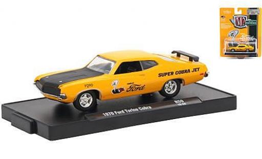 Ford Torino 1/64 M2 Machines Cobra orange Power by 1970 modellino in miniatura