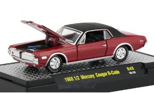 Mercury Cougar 1/64 M2 Machines R-Code rosso/matt-nero 1968 modellino in miniatura