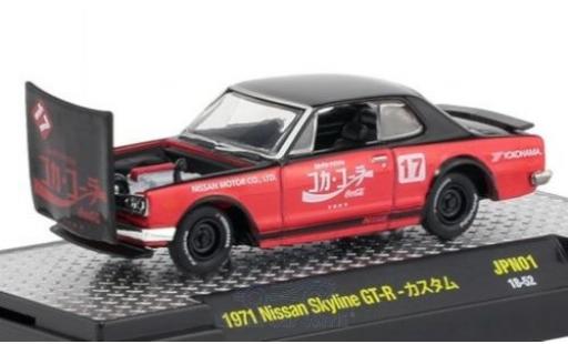 Nissan Skyline 1/64 M2 Machines GT-R nero/rosso Coca Cola 1971 modellino in miniatura