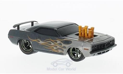 Plymouth Cuda 1971 1/64 M2 Machines 440 metallico grigio 1971 Tuning Wild Cards Release WC05 modellino in miniatura