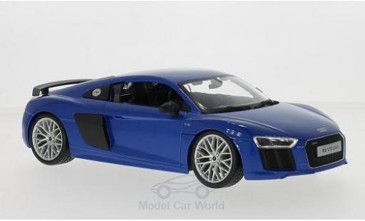 Audi R8 1/18 Maisto V10 Plus blu modellino in miniatura
