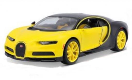 Bugatti Chiron 1/24 Maisto giallo/nero 2018 modellino in miniatura