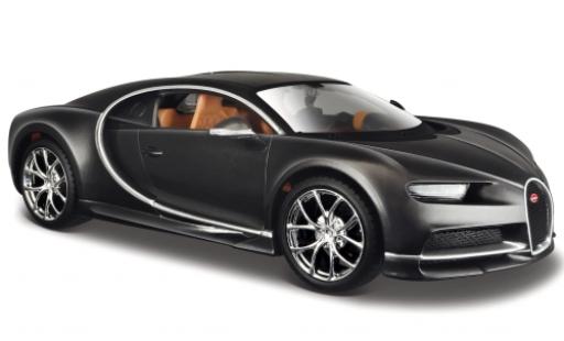 Bugatti Chiron 1/24 Maisto metallico grigio 2016 modellino in miniatura