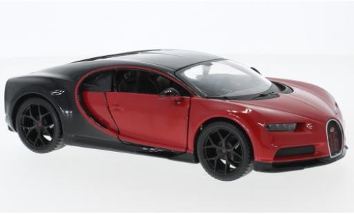 Bugatti Chiron 1/24 Maisto Sport rosso/nero modellino in miniatura