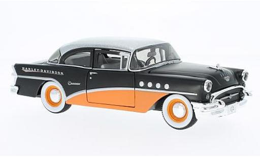 Buick Century 1/24 Maisto matt-nero/orange Harley-Davidson 1955 modellino in miniatura