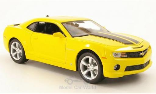 Chevrolet Camaro RS 1/18 Maisto SS RS giallo 2010 mit neroen Streifen modellino in miniatura