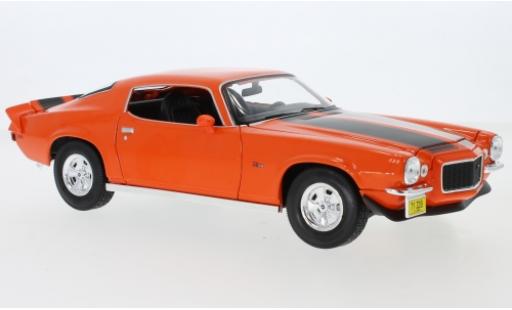 Chevrolet Camaro 1/18 Maisto Z28 orange/nero 1971 modellino in miniatura
