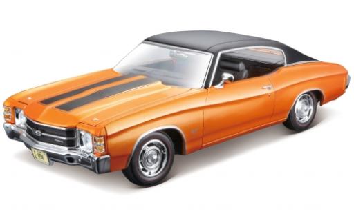 Chevrolet Chevelle 1/18 Maisto SS454 metallico orange/nero 1971 modellino in miniatura