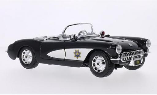 Chevrolet Corvette 1/18 Maisto (C1) State Highway Patrol 1957 modellino in miniatura