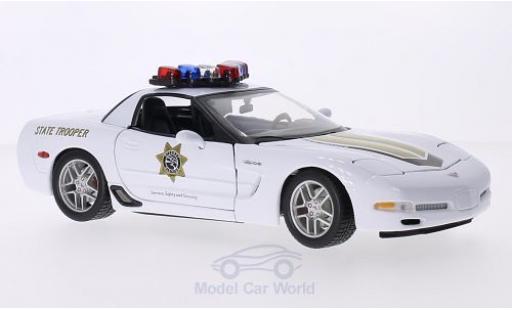 Chevrolet Corvette 1/18 Maisto (C5) Z06 State Trooper Highway Division modellino in miniatura