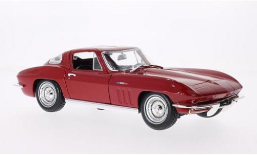 Chevrolet Corvette 1/18 Maisto Stingray rosso 1965 modellino in miniatura