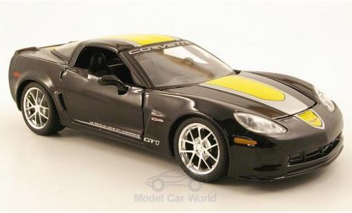 Chevrolet Corvette C6 1/24 Maisto Z06 GT1 nero 2009 Commemorative Edition modellino in miniatura