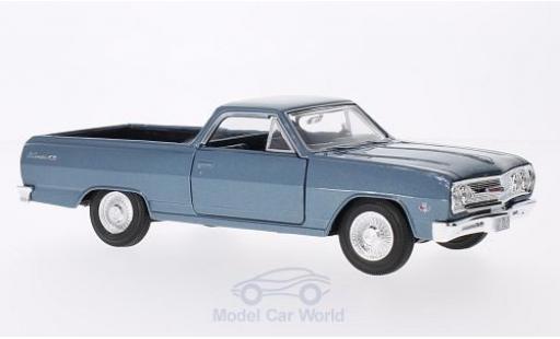 Chevrolet El Camino 1/24 Maisto metallico blu 1965 modellino in miniatura