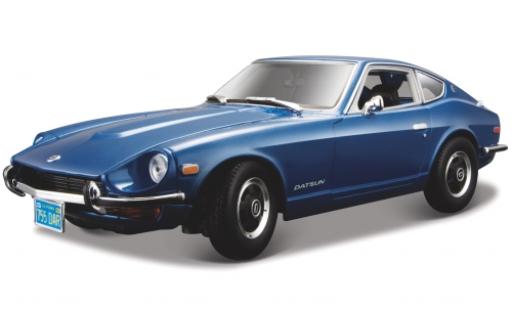 Datsun 240Z 1/18 Maisto metallico blu 1971 modellino in miniatura