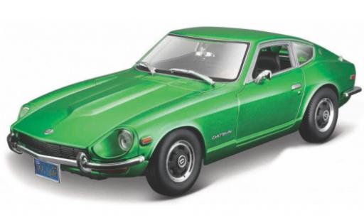 Datsun 240Z 1/18 Maisto metallico verde 1971 modellino in miniatura