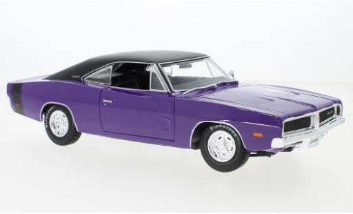 Dodge Charger 1/18 Maisto R/T violett/schwarz 1969 1:18 modellino in miniatura