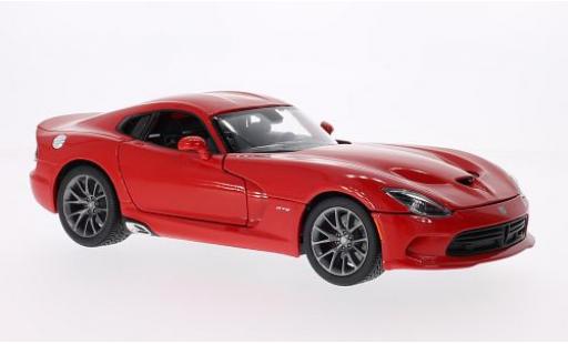 Dodge Viper 1/18 Maisto SRT GTS rosso 2013 modellino in miniatura