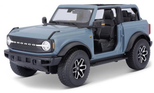 Ford Bronco 1/18 Maisto Badlands blu 2021 modellino in miniatura