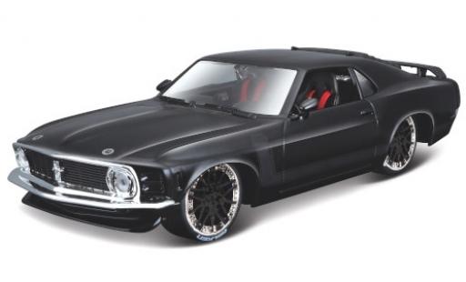 Ford Mustang 1/24 Maisto BOSS 302 Tuning nero/matt-nero 1970 modellino in miniatura