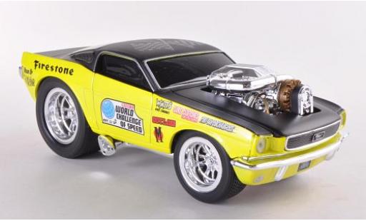 Ford Mustang 1/24 Maisto GT giallo/nero 1966 modellino in miniatura