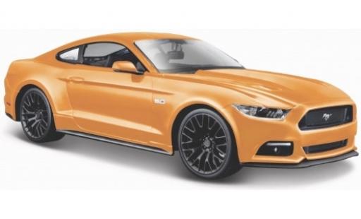 Ford Mustang 1/18 Maisto GT metallico orange 2015 modellino in miniatura