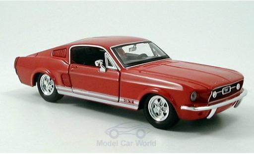 Ford Mustang 1/24 Maisto GT rosso 1967 modellino in miniatura