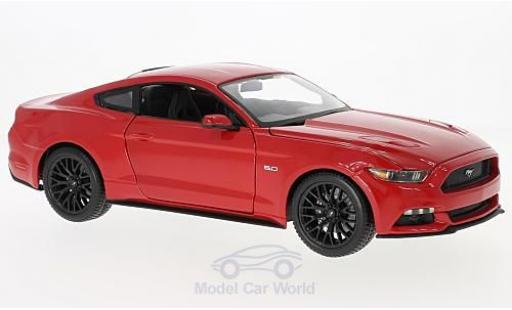 Ford Mustang 1/18 Maisto rosso 2015 modellino in miniatura