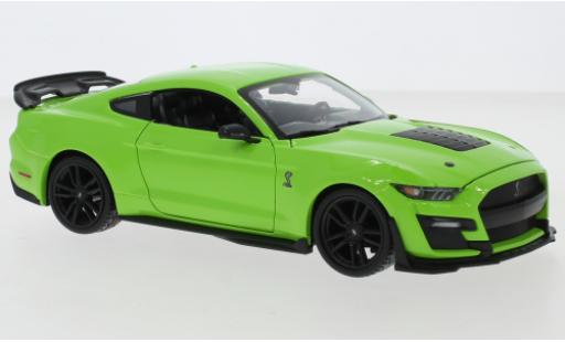 Ford Mustang 1/24 Maisto Shelby GT500 verde 2020 modellino in miniatura