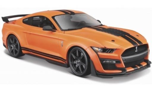 Ford Mustang 1/24 Maisto Shelby GT500 orange/nero 2020 modellino in miniatura