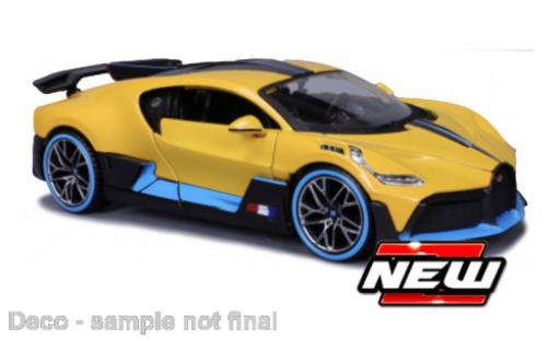 Bugatti Divo 1/24 Maisto giallo/blu clair 2024 modellino in miniatura