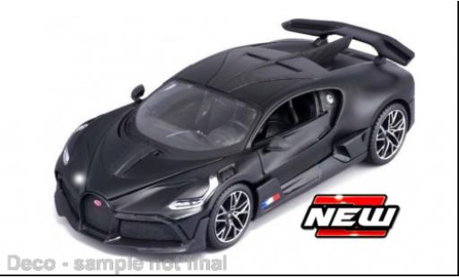 Bugatti Divo 1/24 Maisto matt-nero modellino in miniatura