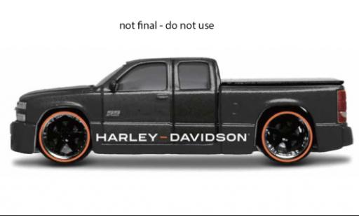 Chevrolet Silverado 1/64 Maisto SS Pick Up nero/orange Harley-Davidson 2004 modellino in miniatura