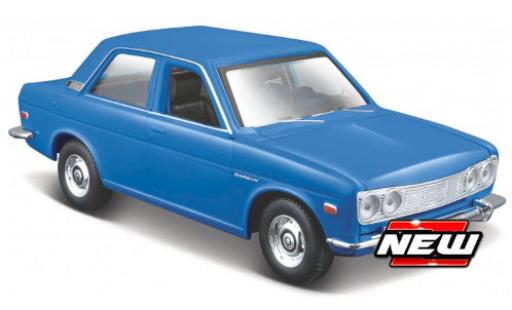 Datsun 510 1/24 Maisto blu 1971 modellino in miniatura