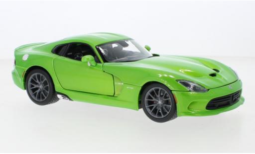 Dodge Viper 1/18 Maisto SRT GTS metallise verde 2013 modellino in miniatura