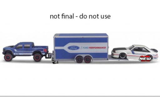 Ford F-1 1/64 Maisto 50 SVT Raptor blu/bianco modellino in miniatura